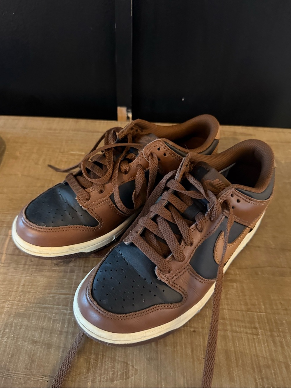 Nike Low-Top Sneakers in Brown and Black